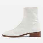 bottines blanches boohoo