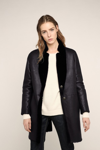 manteau peau retournee gerard darel