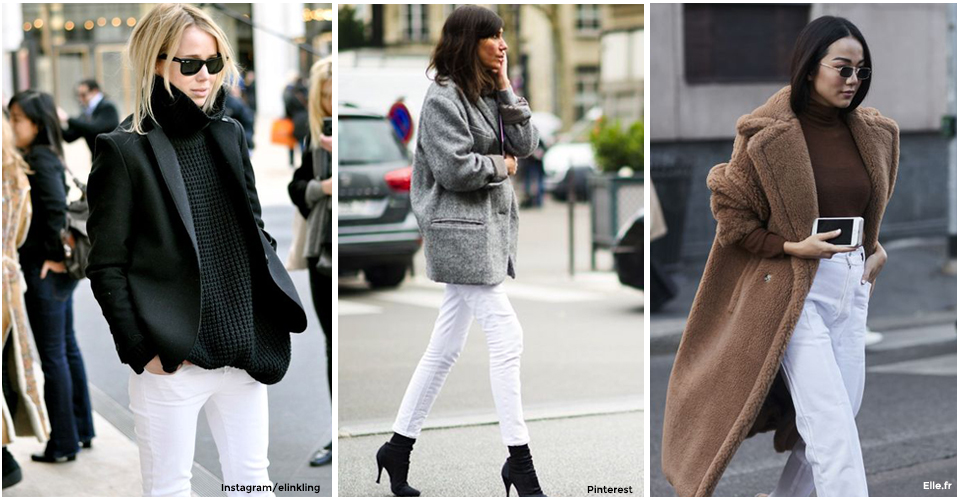 Comment porter le pantalon ou jean blanc en hiver ? 5 conseils